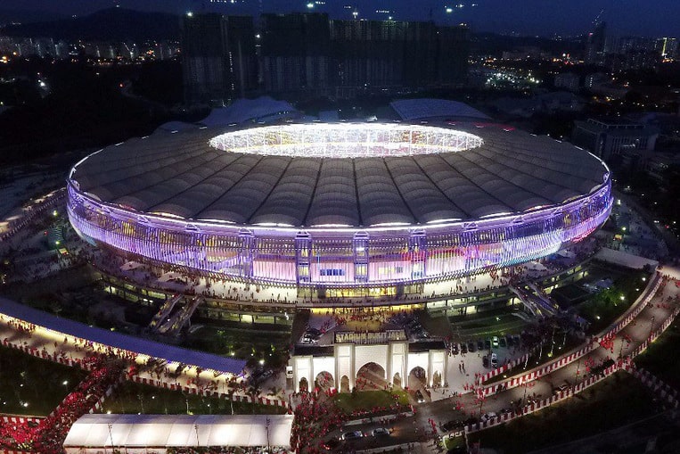 Le Stade national Bukit Jalil, en Malaisie