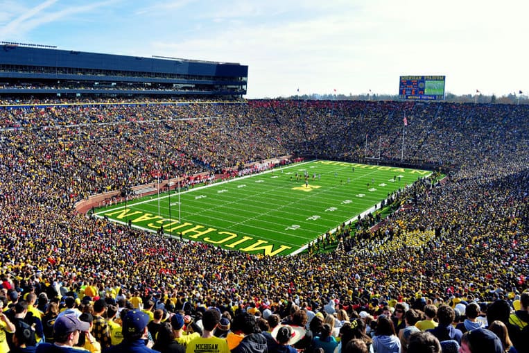 Le Michigan Stadium à Ann Arbor, USA