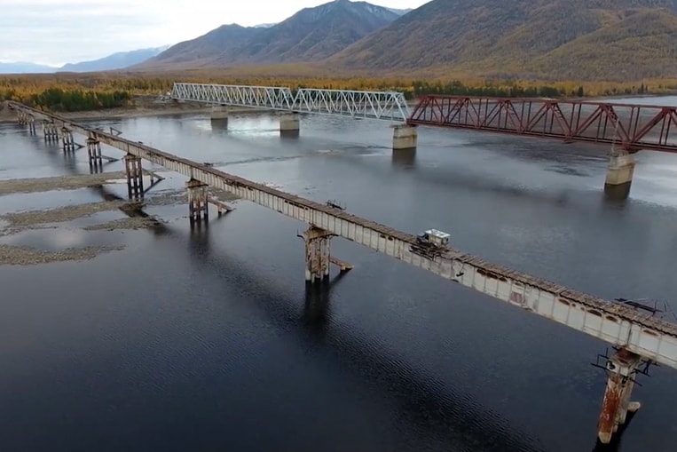 Le pont Kuandinsky, en Russie