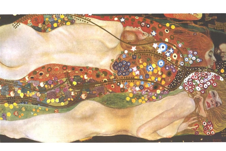 Wasserschlangen II de Gustav Klimt