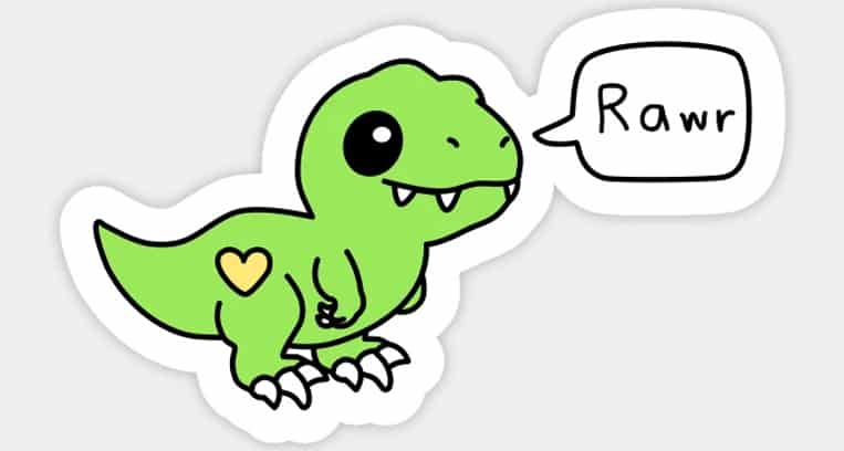 Que veut dire RAWR en dinosaure ?